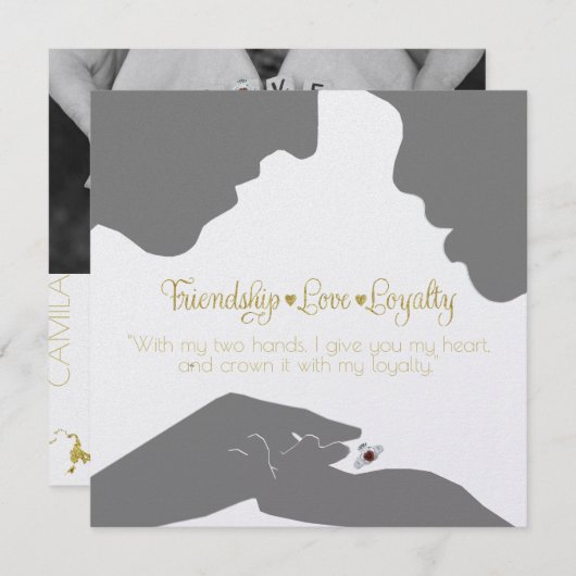 Save The Date Enregistrer la date Claddagh Gold (Devant / Derrière)