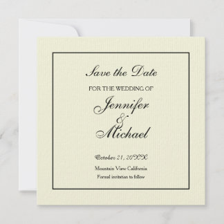 Save The Date Enregistrer la date Classical Beige