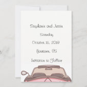 Save The Date Enregistrer La Date Convertible Car (Devant)