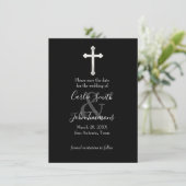 Save The Date Enregistrer la date Croix précoce n'importe quelle (Debout devant)