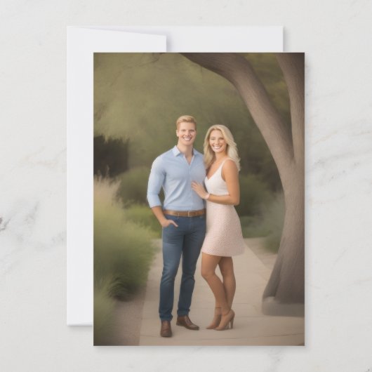 Save The Date Enregistrer la date Croix précoce n'importe quelle (Dos)