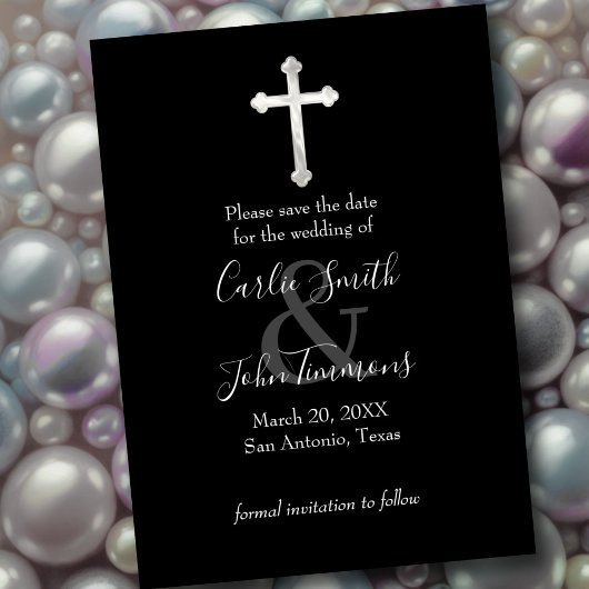 Save The Date Enregistrer la date Croix précoce n'importe quelle