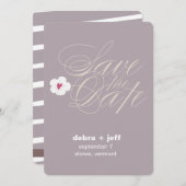 Save The Date Enregistrer la date cursive (Devant / Derrière)