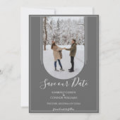 Save The Date Enregistrer la date de la photo de l'arche Boho |  (Devant)