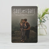 Save The Date Enregistrer la date de type moderne annonce photo (Debout devant)