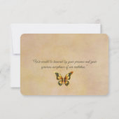 Save The Date Enregistrer la date d'origine des papillons (Dos)