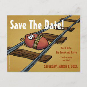 Save The Date Enregistrer la date drôle Date sur les pistes Invi