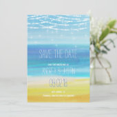 Save The Date Enregistrer la date d'un mariage à la plage (Debout devant)