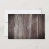 Save The Date Enregistrer la date Elegant Rustic Wood texturé (Dos)
