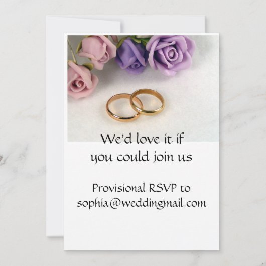 Save The Date ENREGISTRER LA DATE - Enregistrer la date du maria (Dos)