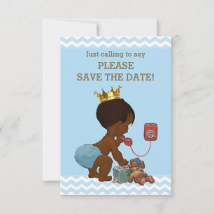 Save The Date Enregistrer la date Ethnic Prince sur le téléphone