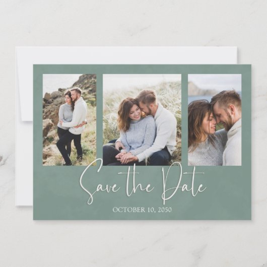 Save The Date Enregistrer la date Eucalyptus Mariage Foliage de  (Devant)