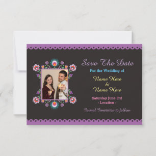Save The Date Enregistrer La Date Fiesta Mexicaine Mariage Flora
