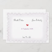 Save The Date Enregistrer la date fine art papier gaufré classe (Devant / Derrière)