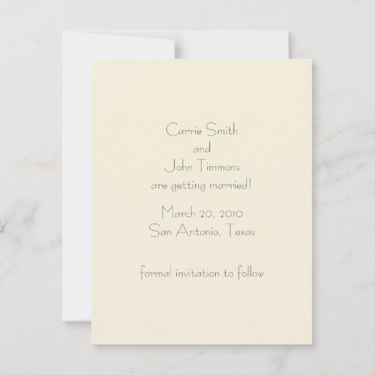 Save The Date Enregistrer la date Fleurs de cerisiers (Dos)