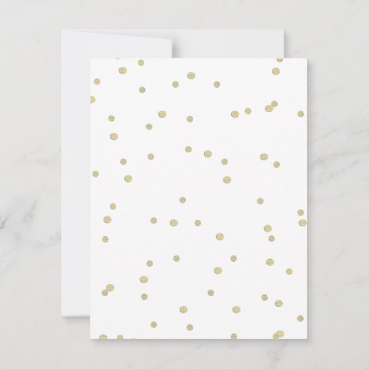 Save The Date Enregistrer la date Insérer Confetti Roses Bébés R (Dos)
