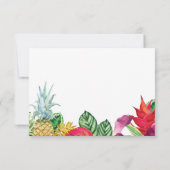 Save The Date Enregistrer La Date Luau Rustic Aloha Lumières Tro (Dos)