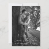 Save The Date Enregistrer la date manuscrite Mariage photo autom (Devant)