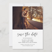 Save The Date Enregistrer la date manuscrite photo Mariage Autom (Dos)