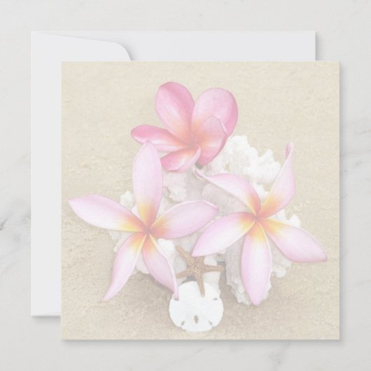 Save The Date Enregistrer la date - Mariage de plage tropicale (Dos)