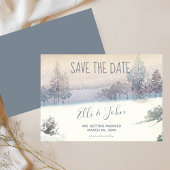 Save The Date Enregistrer La Date Mariage D'Hiver