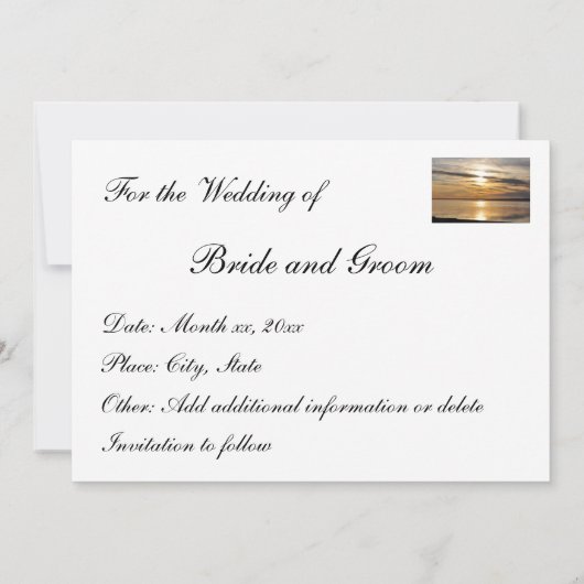 Save The Date Enregistrer la date - mariage d'or (1) (Dos)