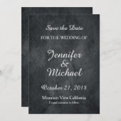 Save The Date Enregistrer la date Mariage écriture manuscrite gr (Devant / Derrière)