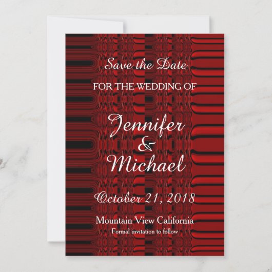 Save The Date Enregistrer la date Mariage écriture manuscrite ro (Devant)