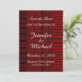 Save The Date Enregistrer la date Mariage écriture manuscrite ro (Debout devant)