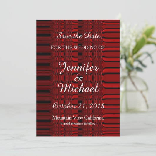 Save The Date Enregistrer la date Mariage écriture manuscrite ro (Debout devant)