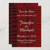 Save The Date Enregistrer la date Mariage écriture manuscrite ro (Devant / Derrière)