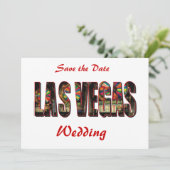 Save The Date Enregistrer la date Mariage Las Vegas (Debout devant)