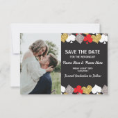Save The Date Enregistrer la date Mariage Las Vegas Casino Photo (Devant)