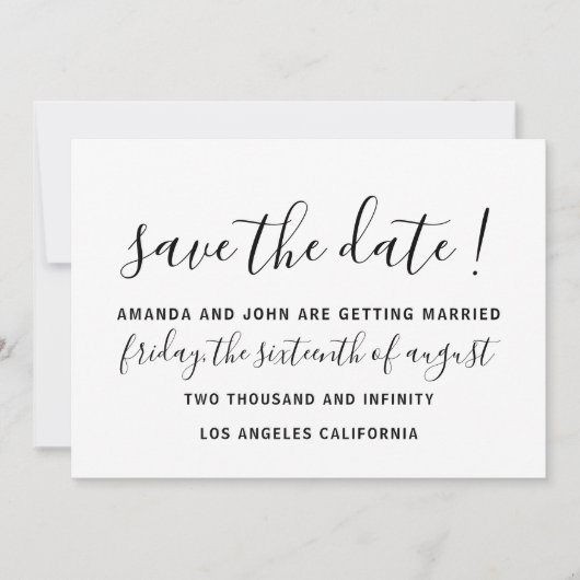 Save The Date Enregistrer La Date Mariage Mariée Monogramme Rose (Devant)