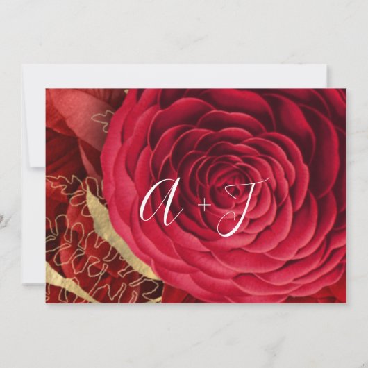 Save The Date Enregistrer La Date Mariage Mariée Monogramme Rose (Dos)