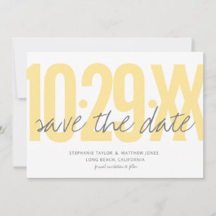 Save The Date Enregistrer la date, mariage, photo au dos