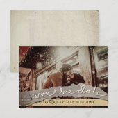 Save The Date "Enregistrer la date" Mariage photo personnalisé D (Devant / Derrière)