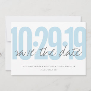 Save The Date Enregistrer la date, mariage, photo sur le dos, bl
