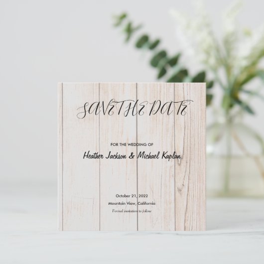 Save The Date Enregistrer la date Mariage Professional Classical (Debout devant)