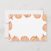 Save The Date Enregistrer la date Mariage Rustic Citrouille aqua (Dos)