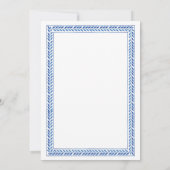 Save The Date Enregistrer la date mariage Santorin Grèce Bleu Bl (Dos)