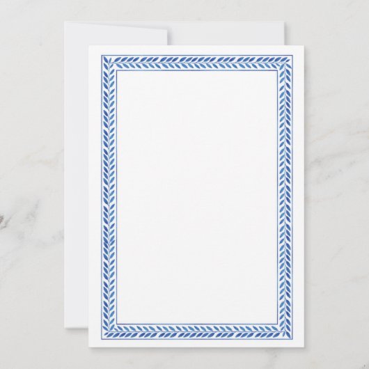 Save The Date Enregistrer la date mariage Santorin Grèce Bleu Bl (Dos)