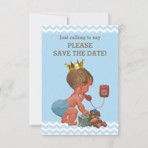 Save The Date Enregistrer la date mignonne Prince sur le télépho
