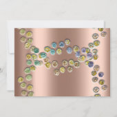 Save The Date Enregistrer la date minimalisme or vert rose (Dos)