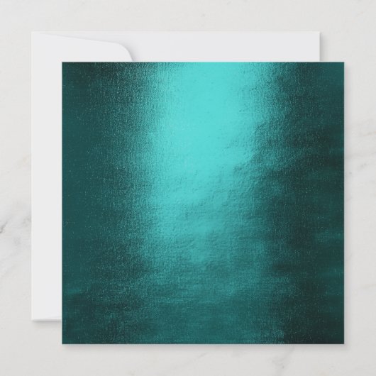 Save The Date Enregistrer La Date Minimum Turquoise Gold Wreath (Dos)