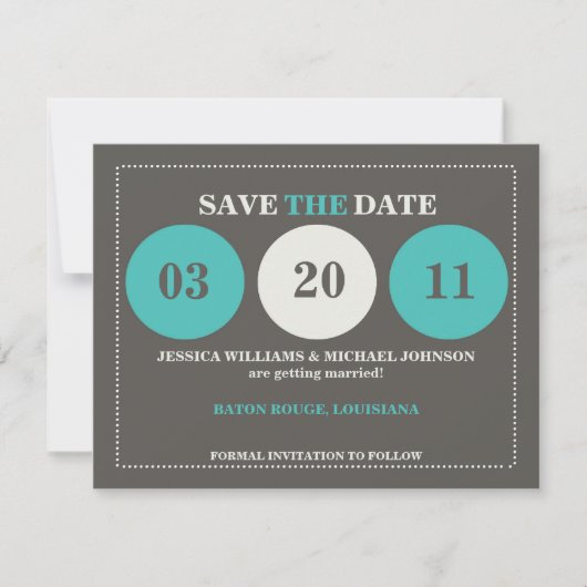 Save The Date Enregistrer la date moderne (Devant)