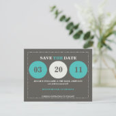 Save The Date Enregistrer la date moderne (Debout devant)