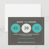 Save The Date Enregistrer la date moderne (Devant / Derrière)