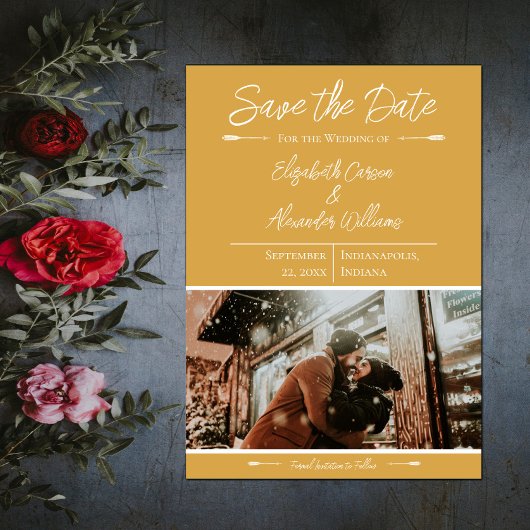 Save The Date Enregistrer la date moderne avec photo | Souci