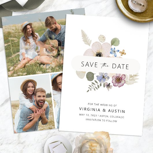 Save The Date Enregistrer la date Moderne Boho